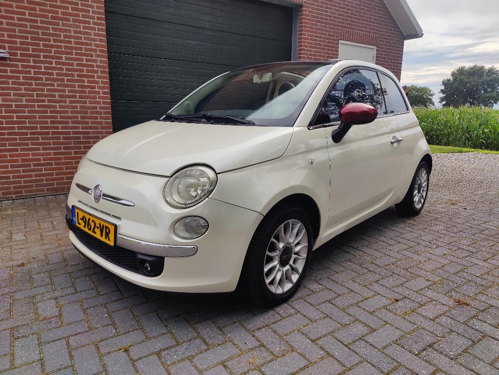 Fiat 500C 0.9 Twinair 2011 Airco | Recent onderhoud, Auto's, 31 €/maand, Leder en Stof, Wit, 24 km/l