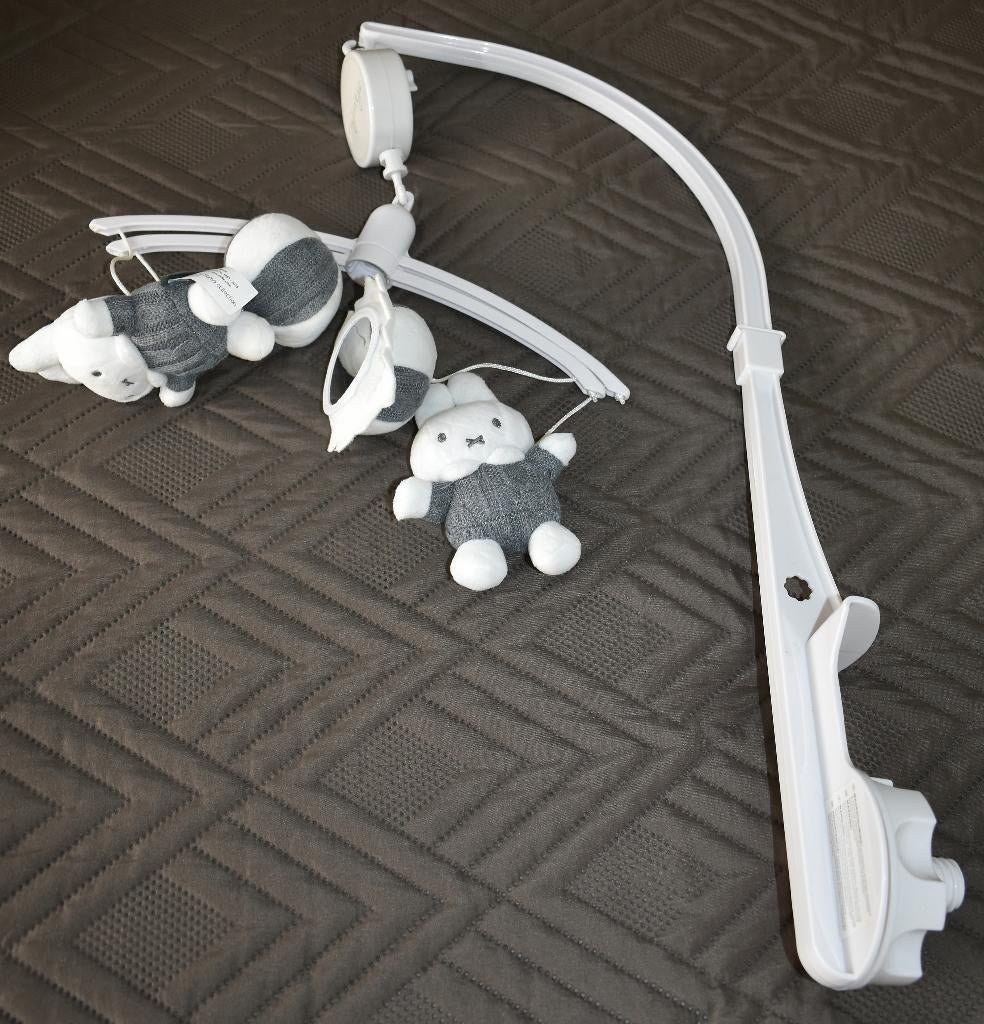 Nijntje Ti Amo - grijs/witte, nette, gebreide muziekmobiel, Ophalen, Zo goed als nieuw, Overige typen