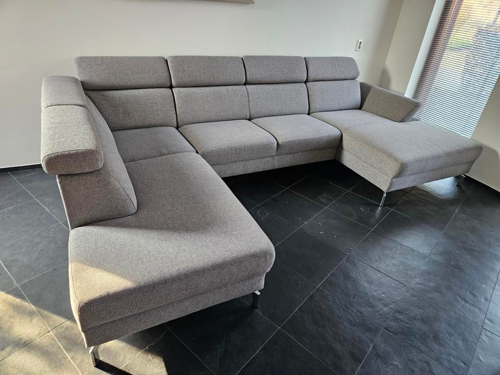 Montel U bank Urban grijs stof, Ophalen, Zo goed als nieuw, Stof