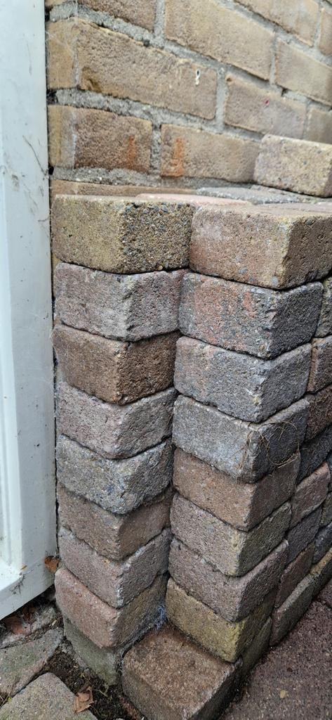 Gratis Koppelstones 10x10 af te halen, Ophalen, Gebruikt, Beton, Klinkers