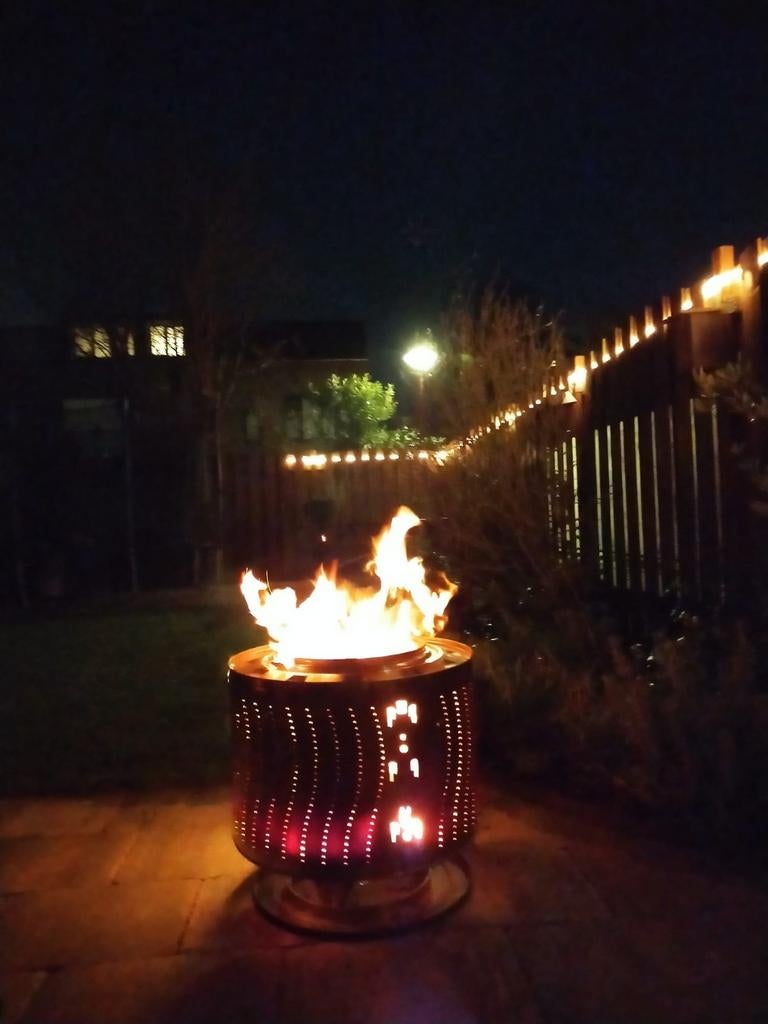 Vuurkorf van wastrommel, Tuin en Terras, Minder dan 50 watt, Wandlamp, Nieuw, Ophalen of Verzenden