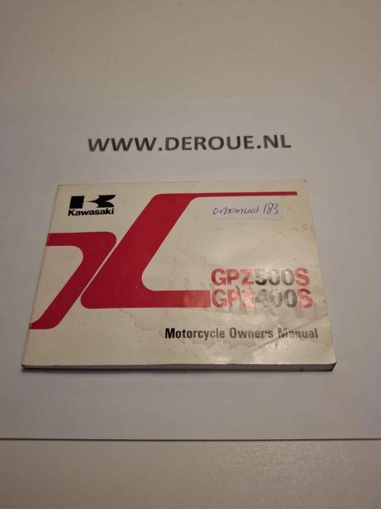 183 0WNERS MANUAL KAWASAKI GPZ500S/ GPZ400S  1990 USED, Ophalen of Verzenden, Kawasaki