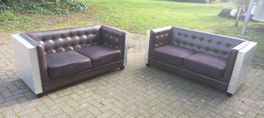 aviator bankjes, Huis en Inrichting, Ophalen, Gebruikt, 150 tot 200 cm, Tweepersoons