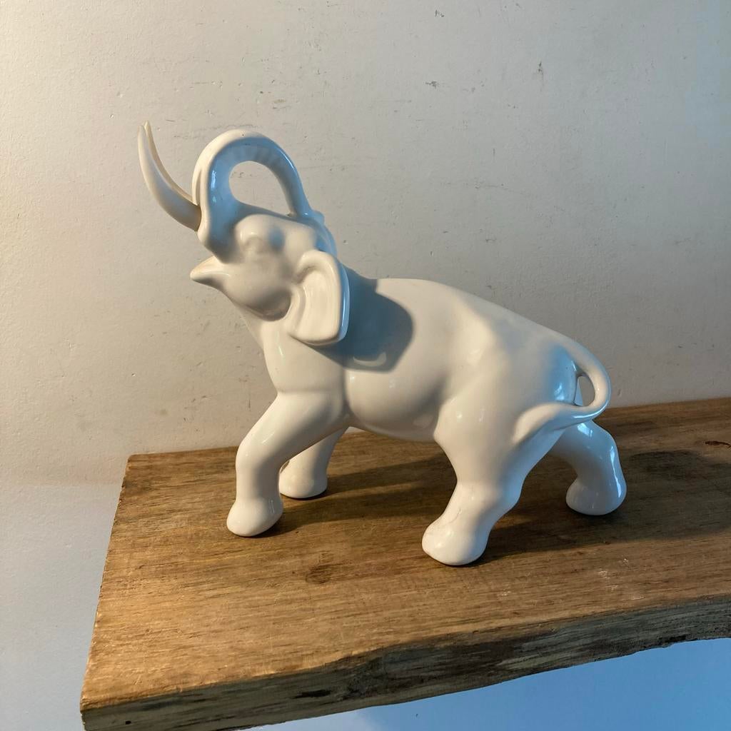 Porseleinen olifant beeld, Ophalen of Verzenden