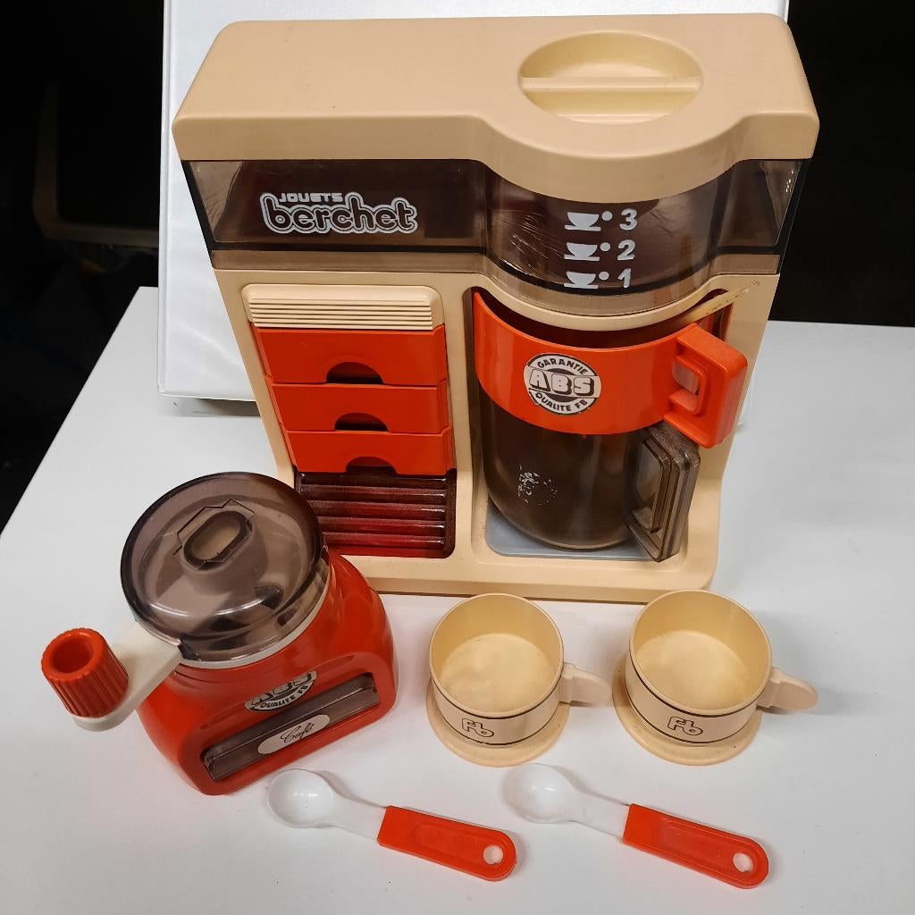 kinder mini koffiezet appartaat poppenhuis, Kinderen en Baby's, Ophalen of Verzenden, Zo goed als nieuw, Toebehoren