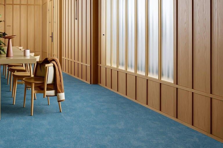 Connected Ethos CE100 Blauwe tapijttegels 50x50cm, Blauw, 75 m² of meer, Nieuw, Ophalen of Verzenden