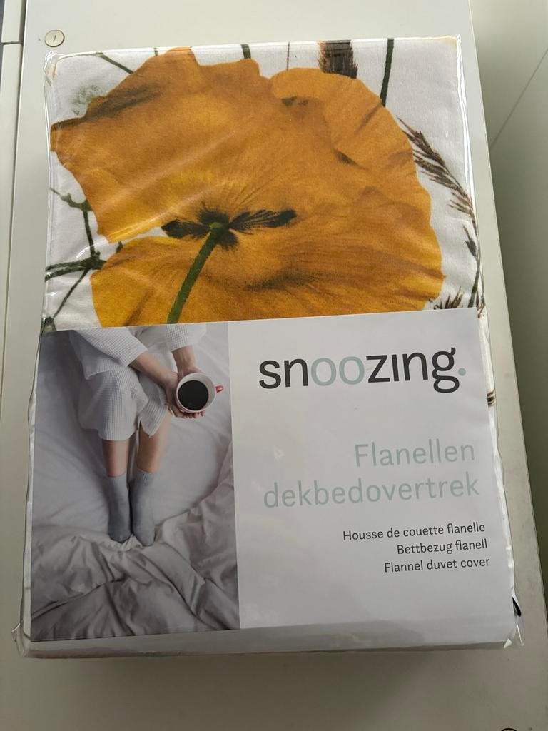 Snoozing Flanellen Dekbedovertrek 2x, Overige kleuren, Dekbedovertrek, Ophalen of Verzenden, Nieuw