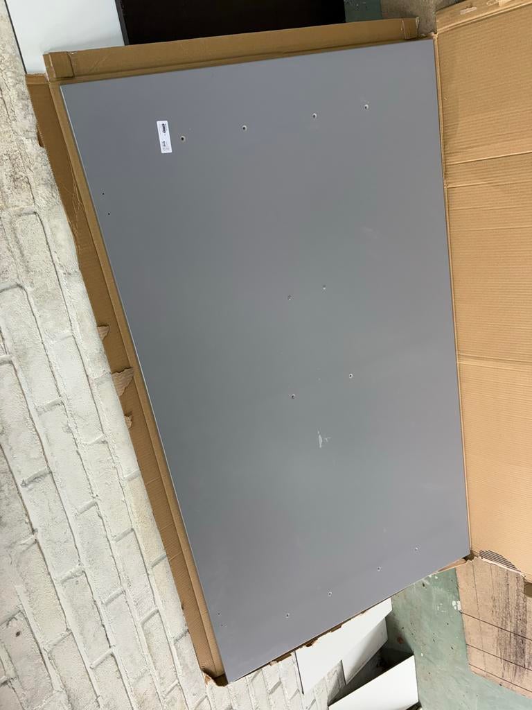 IKEA Rodulf Bureaublad Grijs 140x80cm Lichte gebruikssporen, Ophalen, Gebruikt