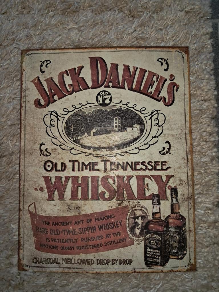 Jackdaniels wandbord/plaat reclame trade mark, Ophalen of Verzenden