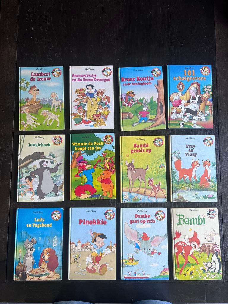 12 Disney boekjes Disney boekenclub eerste druk, Ophalen of Verzenden, Gelezen, Sprookjes