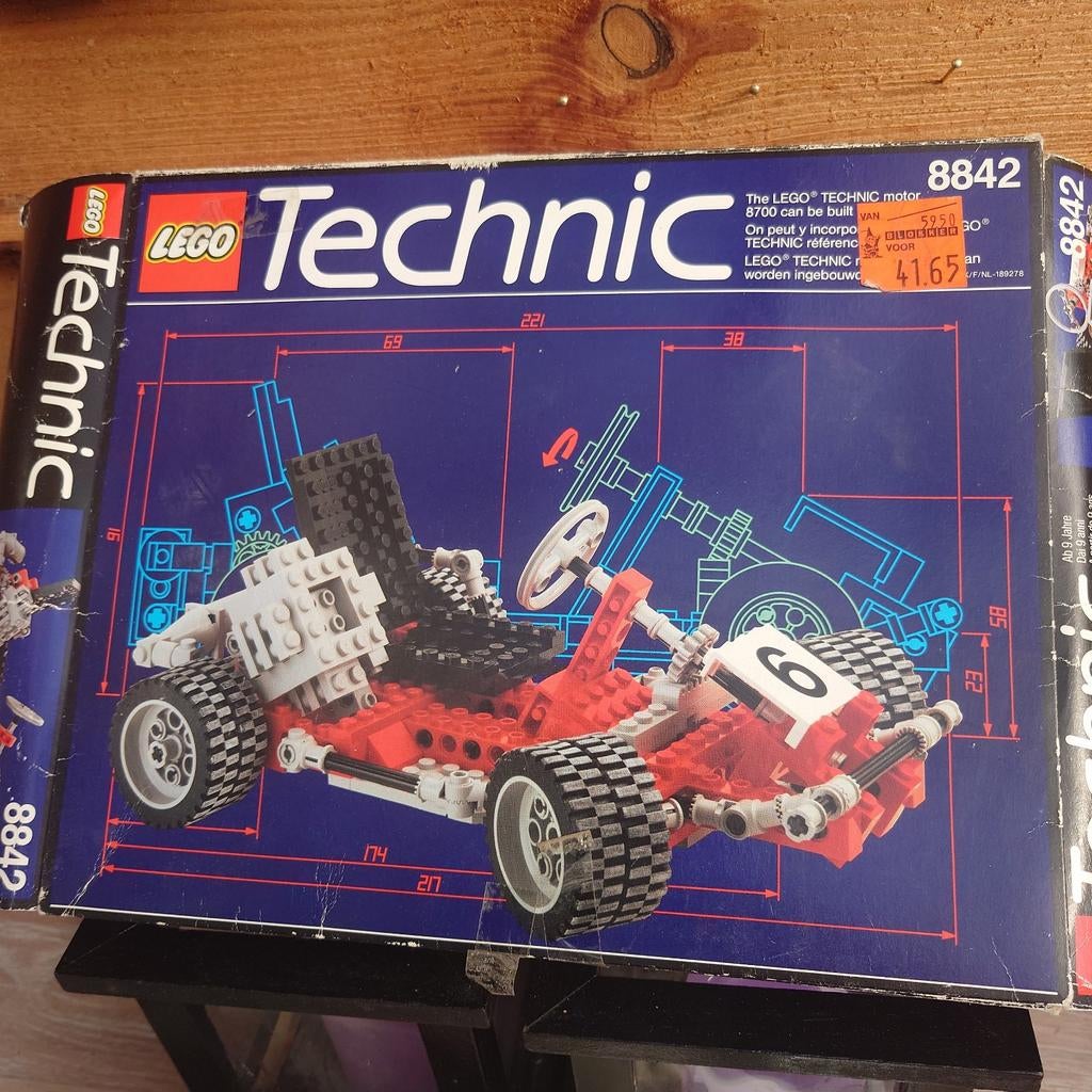 Lego Technic 8842 Kart compleet met doos en boekje, Ophalen of Verzenden, Gebruikt, Complete set, Lego