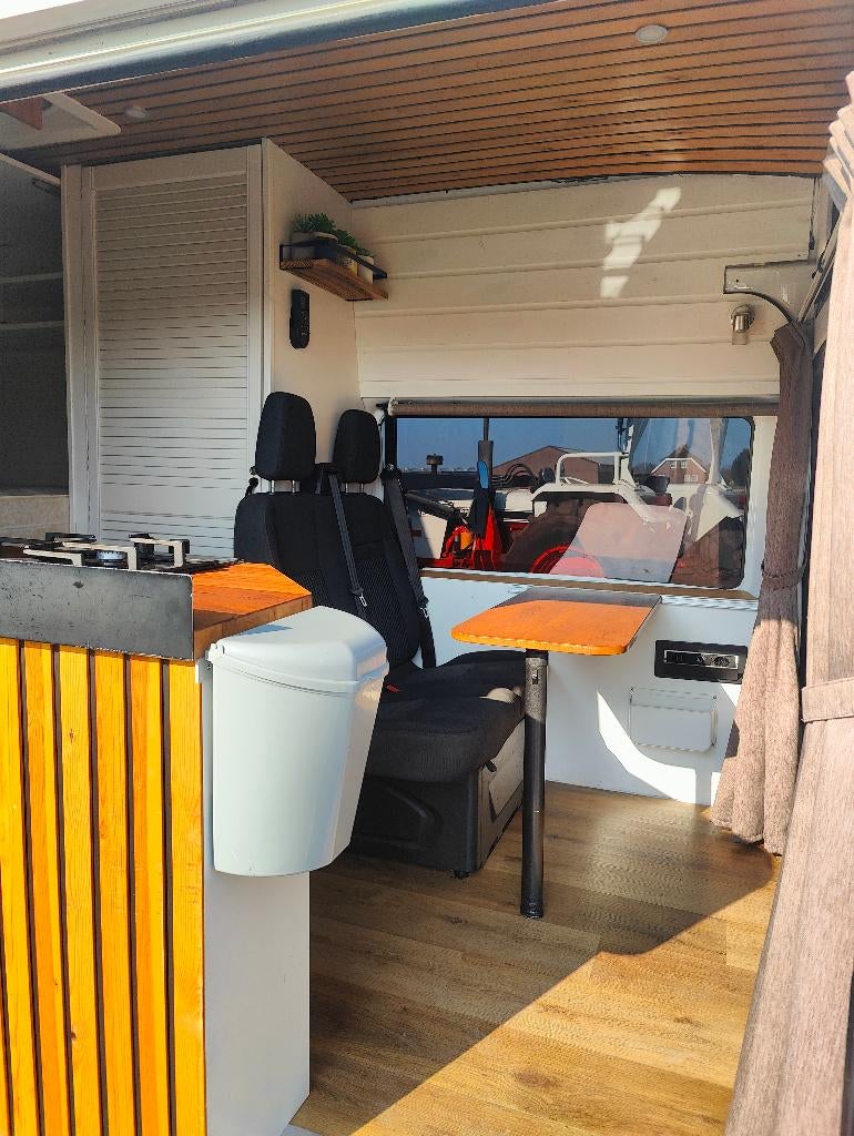 Te koop Camper Ford transit, Chemisch toilet, Buscamper of Camperbus, Ford, Particulier