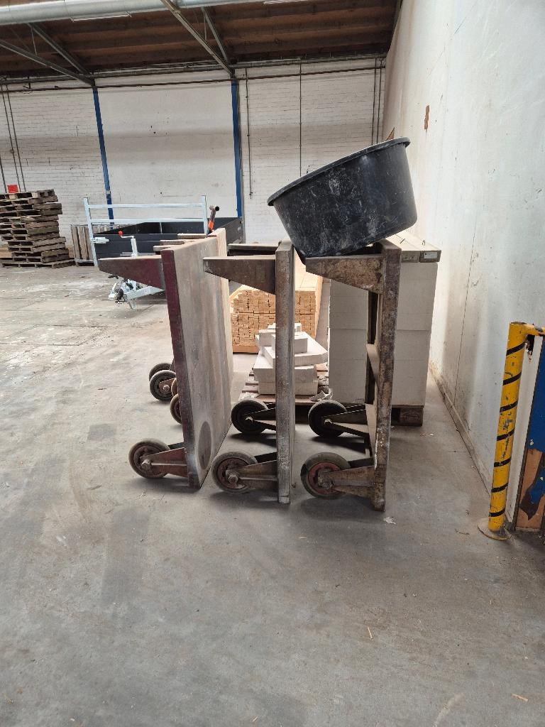 magazijnkar, platvormkar, industriekar type zwaar, Ophalen, Gebruikt