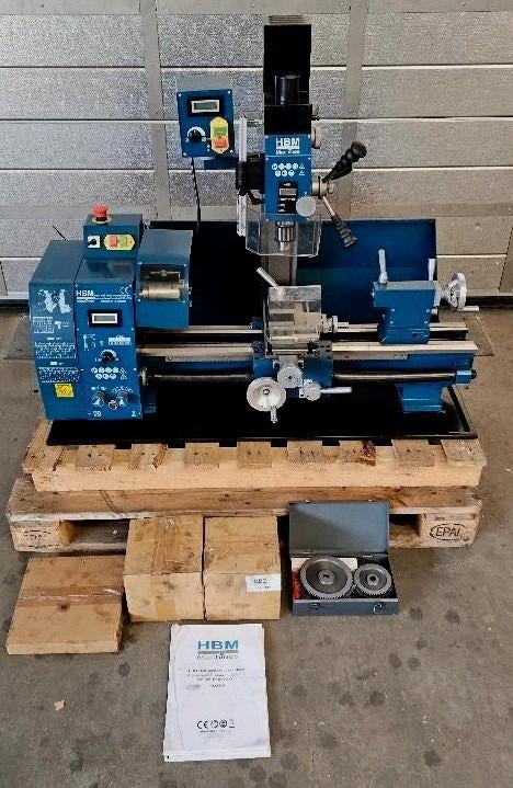 HBM variabele metaaldraaibank met Frees 250 x 550 BF16, Ophalen of Verzenden, Zo goed als nieuw, Metaaldraaibank, 500 tot 1000 mm