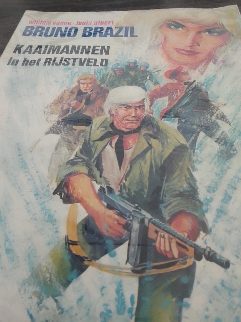 Bruno Brazil - Kaaimannen in het Rijstveld (Stripboek), Eén stripboek, Ophalen, Gelezen, William Vance, Louis Albert