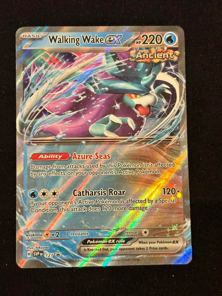 Walking Wake EX - Scarlet & Violet Promo 127, Ophalen of Verzenden, Zo goed als nieuw