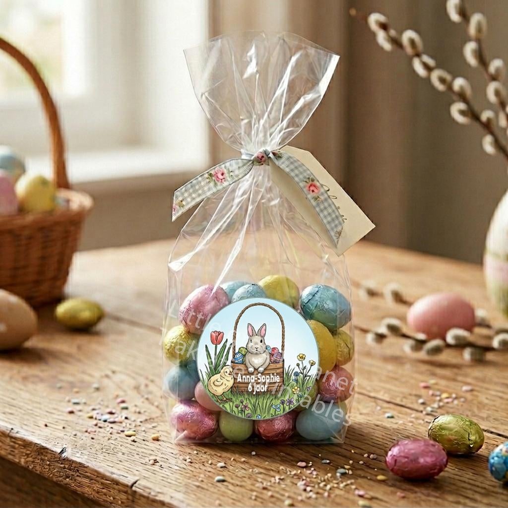 Paas traktatie printable (DIY labels, stickers, toppers), Kinderen en Baby's, Verzenden, Nieuw