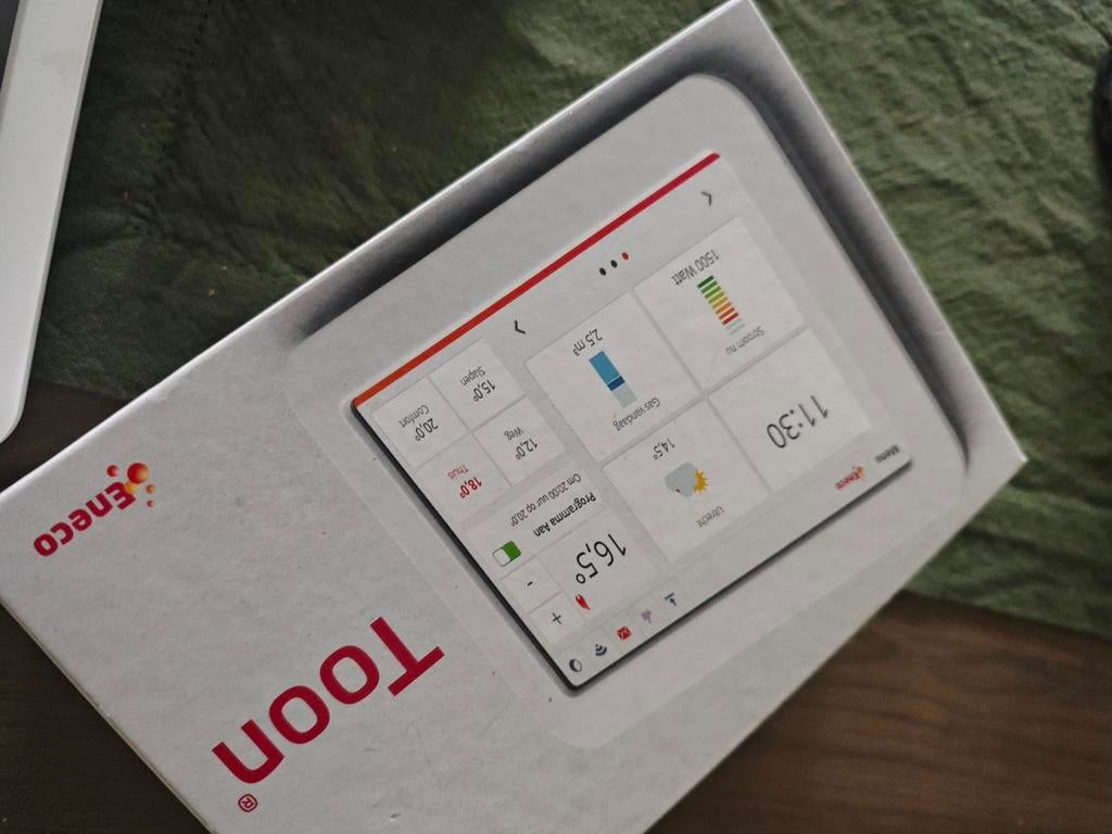 Eneco Toon Thermostaat met toebehoren, Ophalen of Verzenden, Zo goed als nieuw