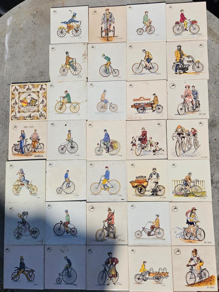 33 Gazelle tegels: Fietsgeschiedenis 1892-1992, Ophalen