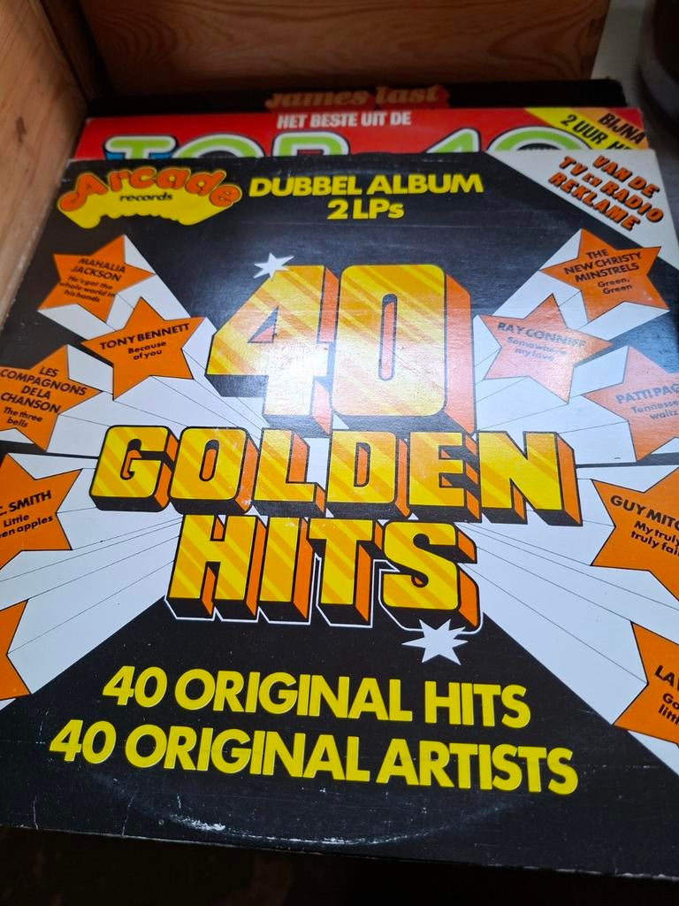 40 Golden Hits Dubbel Album 2 LPs Arcade Records, Ophalen of Verzenden, Gebruikt, Boxset