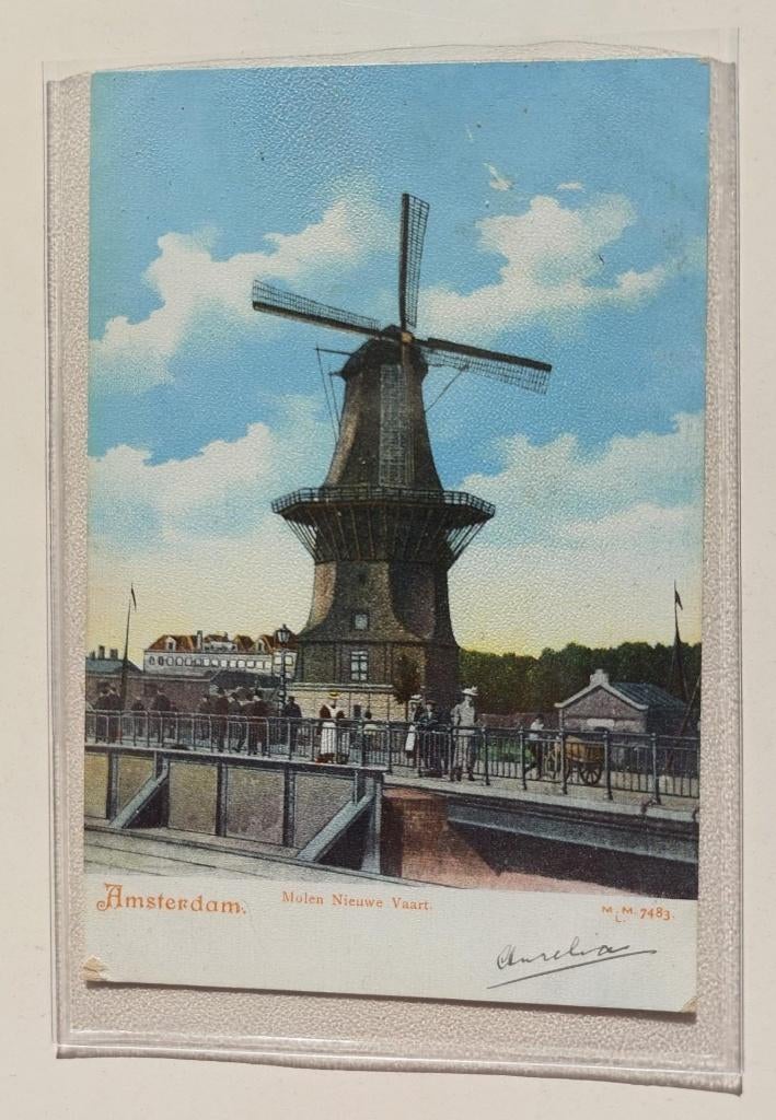 molen de Gooyer in Amsterdam, Ophalen of Verzenden, 1920 tot 1940, Gelopen, Noord-Holland
