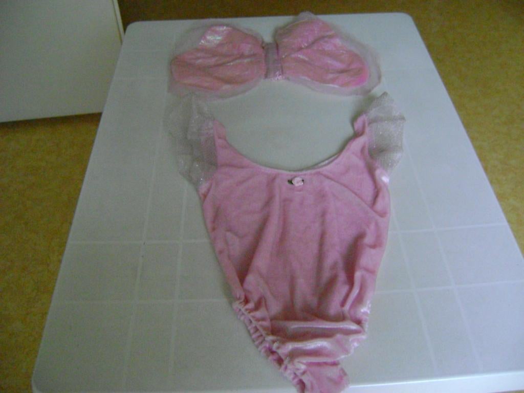 roze verkleed elfjes pakje met vleugels en elastiek maat 98, Ophalen of Verzenden, Zo goed als nieuw, 104 of kleiner, Meisje