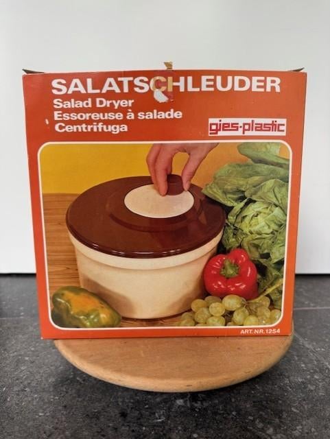 VINTAGE - Sla Centrifuge - NOOIT GEBRUIKT- inclusief doos, Ophalen of Verzenden, Huis en Inrichting