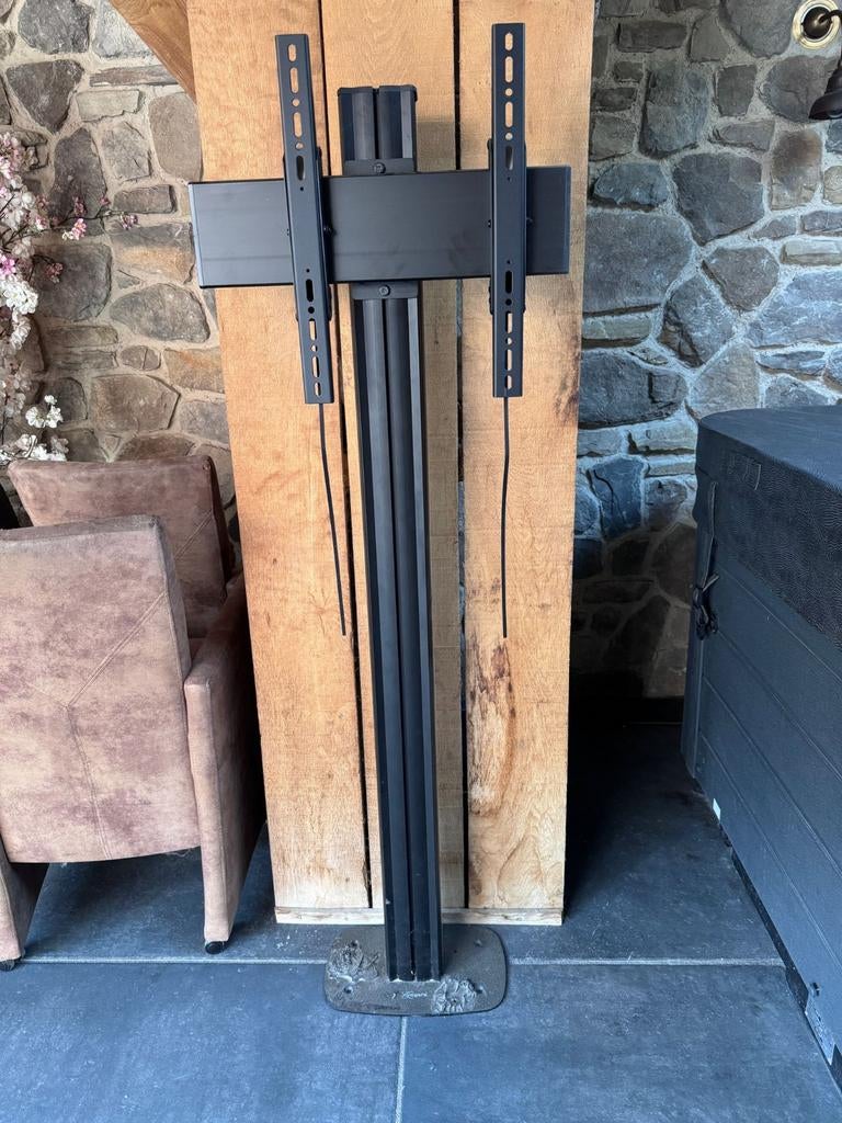 TV standaard op voet Vogel's zwart, Audio, Tv en Foto, Televisiebeugels, Ophalen