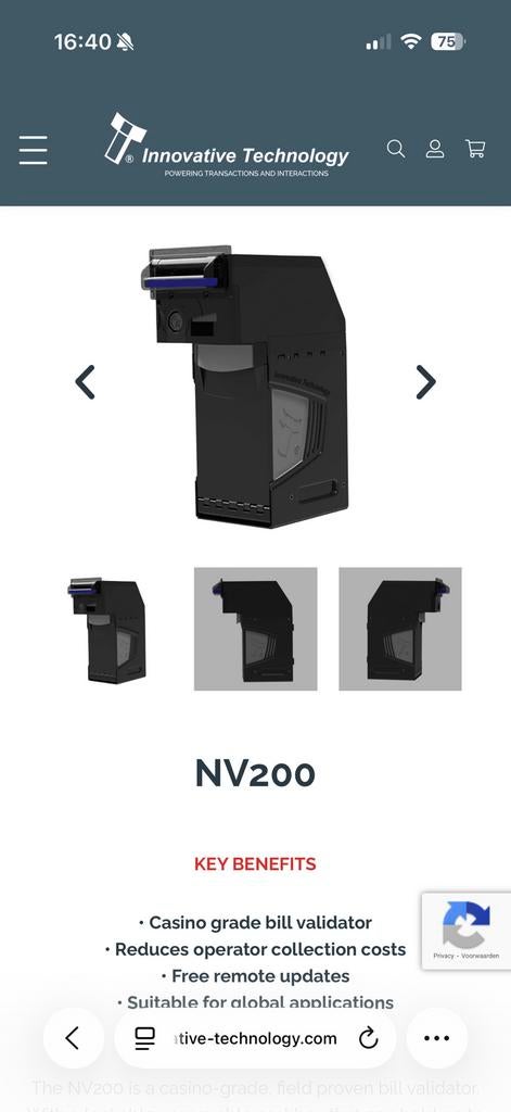 Gezocht nv 200 kit, Verzamelen, Automaten | Gokkasten en Fruitautomaten, Euro, Ophalen, Zo goed als nieuw