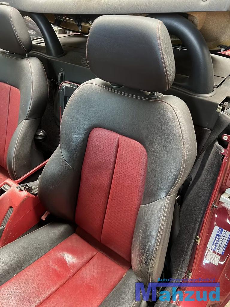 MERCEDES SLK R170 ROOD zwart leer interieur stoel 1996-2004, Gebruikt, Mercedes-Benz AG, Mercedes-Benz, Ophalen of Verzenden