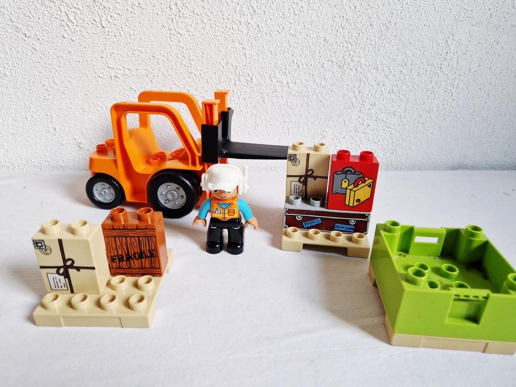 Duplo heftruck met pallets vracht, Ophalen of Verzenden, Gebruikt, Duplo