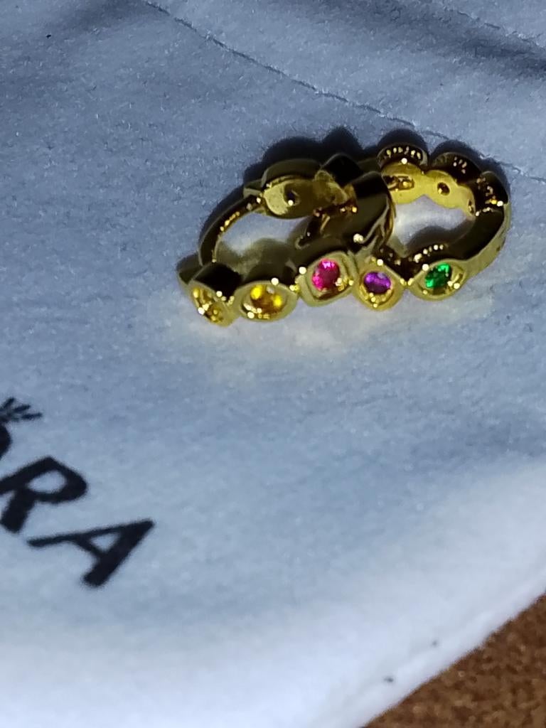 Marvel Infinity Stones oorbellen goudkleurig, Ophalen of Verzenden