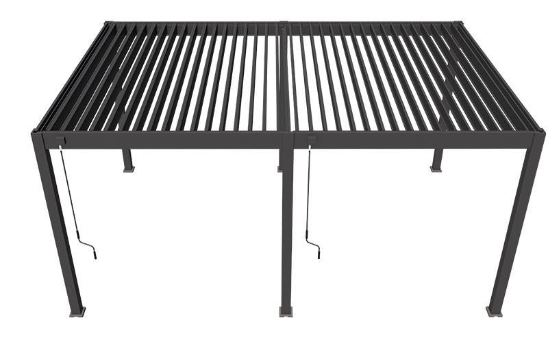 Aluminium overkapping waterdicht + Lamellen die open kunnen, Ophalen, Nieuw, Veranda