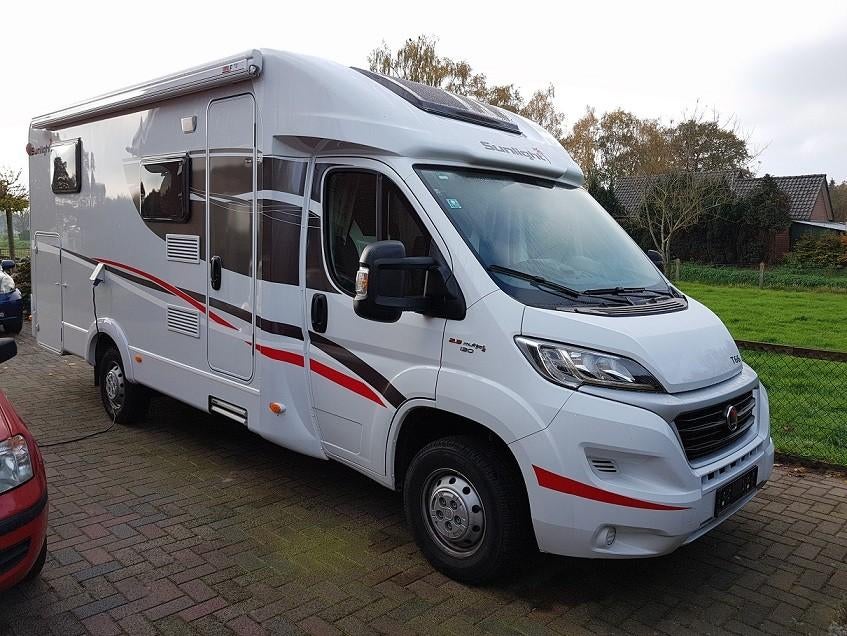 Camper Sunlight T66 enkele bedden en groot keukenblok., Sunlight, Ringverwarming, Fiat, Tot en met 2