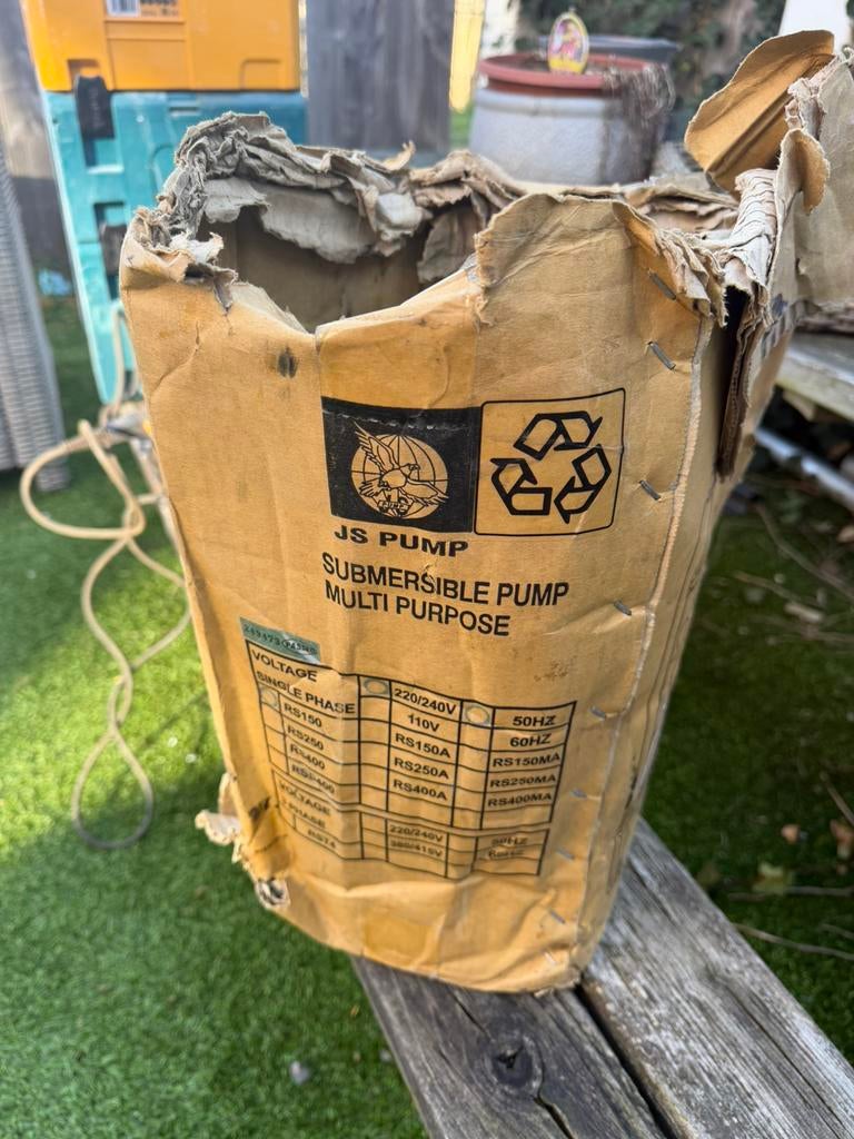 JS Submersible Pump (dompelpomp), model RS150-2., Tuin en Terras, Waterpompen, Ophalen of Verzenden, Dompelpomp