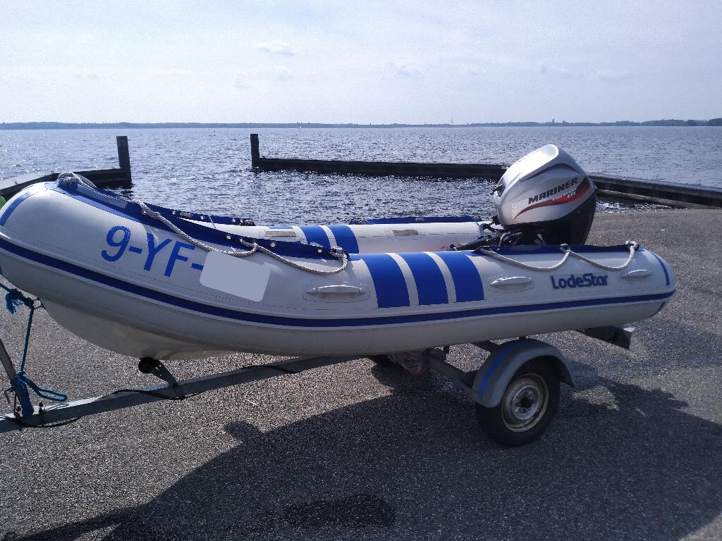 Lodestar RIB 350 met Mariner 30 pk, Gebruikt, Benzine, Minder dan 70 pk, Overige materialen