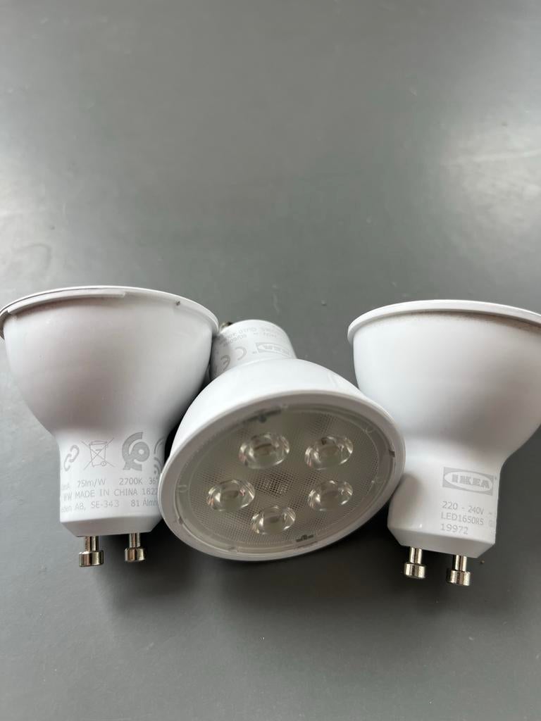 IKEA Spots fitting GU16 3 stuks, Ophalen, Led-lamp, Gebruikt, Minder dan 30 watt
