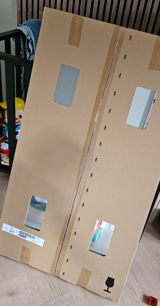 2x IKEA AULI Spiegelpanelen voor PAX kast (4 stuks), Ophalen, Modern, Scandinavisch, 200 cm of meer, Nieuw
