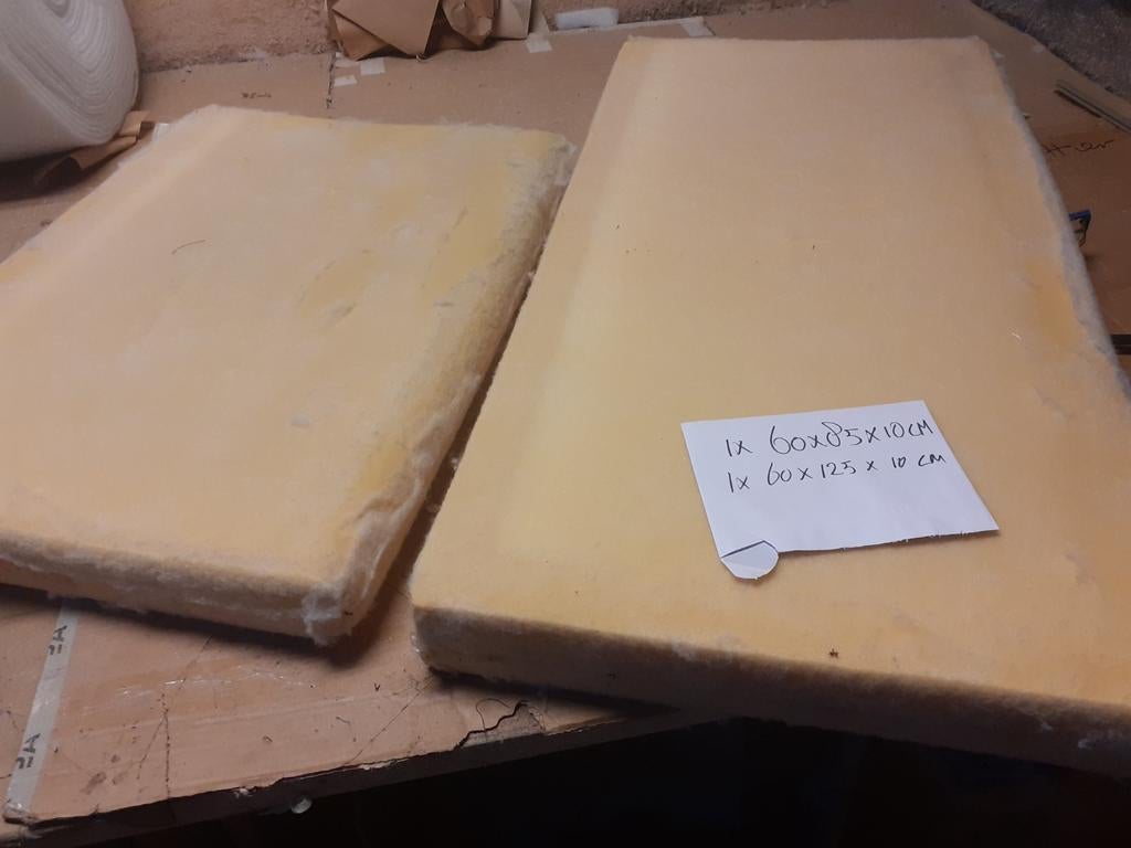 Schuimrubber 2x, Ophalen, Gebruikt, Rechthoekig