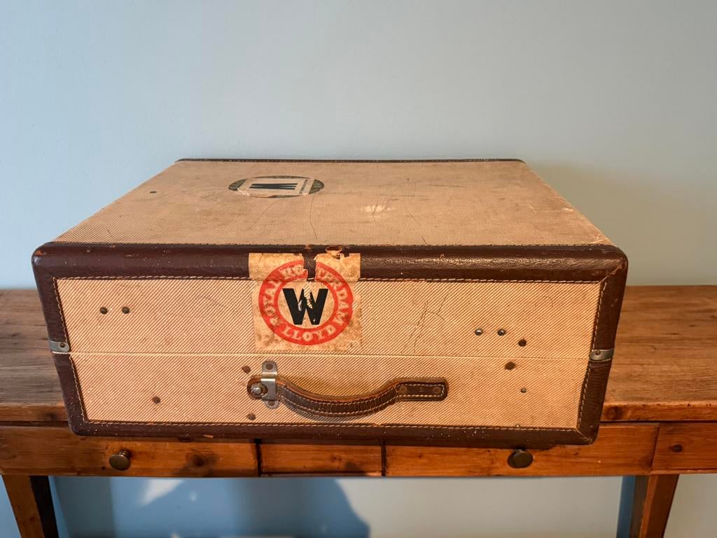 Vintage watajoy hutkoffer (collectors item), Sieraden, Tassen en Uiterlijk, Koffers, Overige materialen, Gebruikt, 35 tot 45 cm