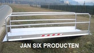 voetgangersbrug alu. opvouwbare en verwijderbare zijkanten, Ophalen, Nieuw, Elektrische rolstoel