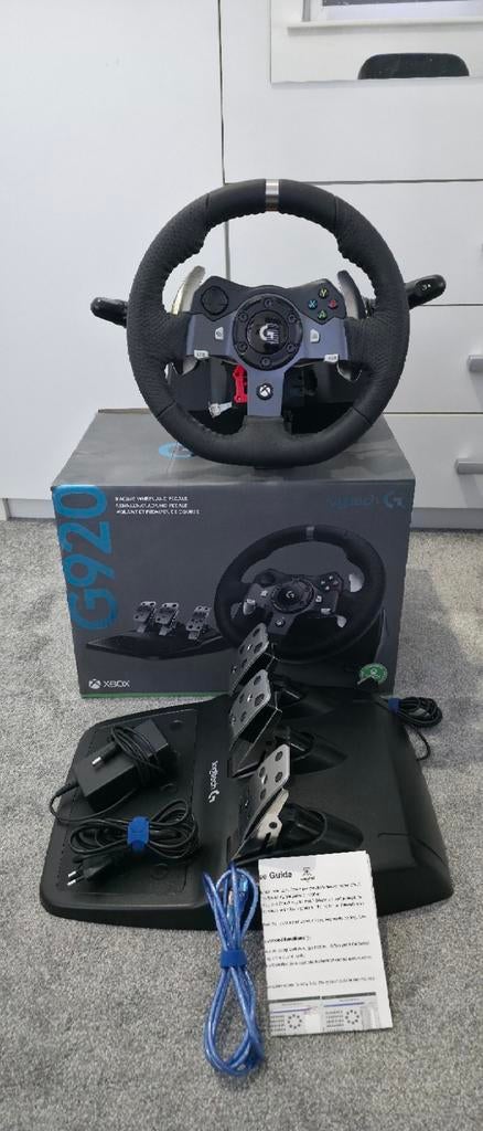Logitech G920 racestuur met pedalen, Ophalen, Zo goed als nieuw, Stuurtje of Sportattribuut, Xbox Original