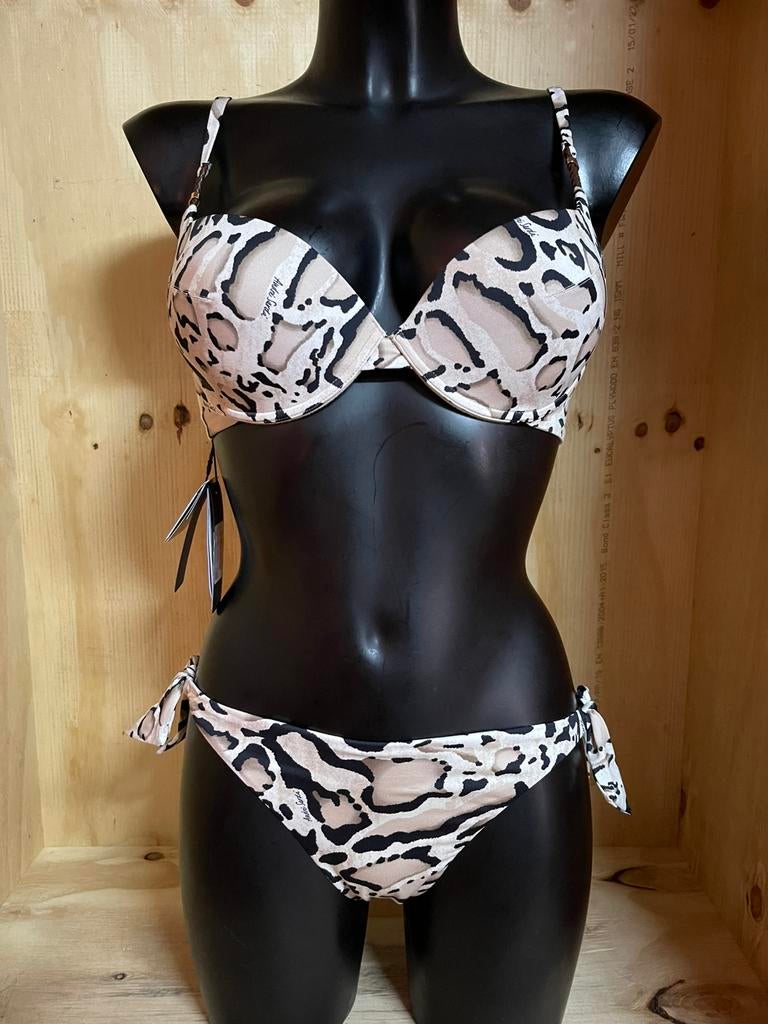 Andres sarda push up bikini 80c strik slip 42, Kleding | Dames, Badmode en Zwemkleding, Nieuw, Bikini, Bruin, Verzenden