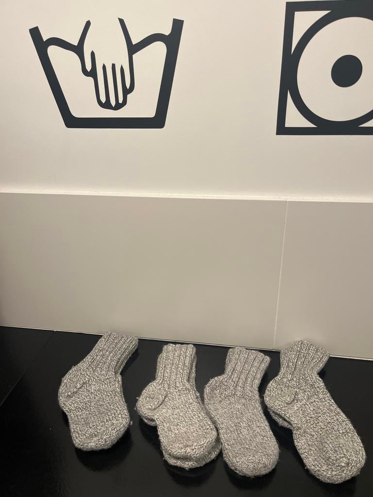 Wollen Kindersokken - Maat 30, Ophalen of Verzenden, Gebruikt, Jongen of Meisje, Sokken