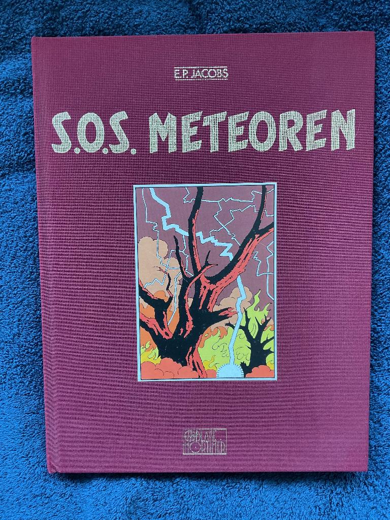 Blake en Mortimer - SOS Meteoren - Luxe HC Blake en Mortimer, Boeken, Eén stripboek, Ophalen of Verzenden, Zo goed als nieuw, Edgar P. Jacobs