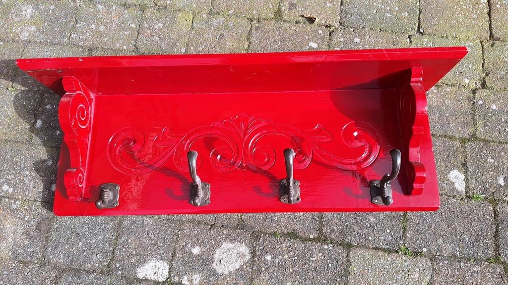 Ouderwetse kapstok vintage jaren 30, Huis en Inrichting, Woonaccessoires | Kapstokken, Wandkapstok, Gebruikt, Ophalen of Verzenden