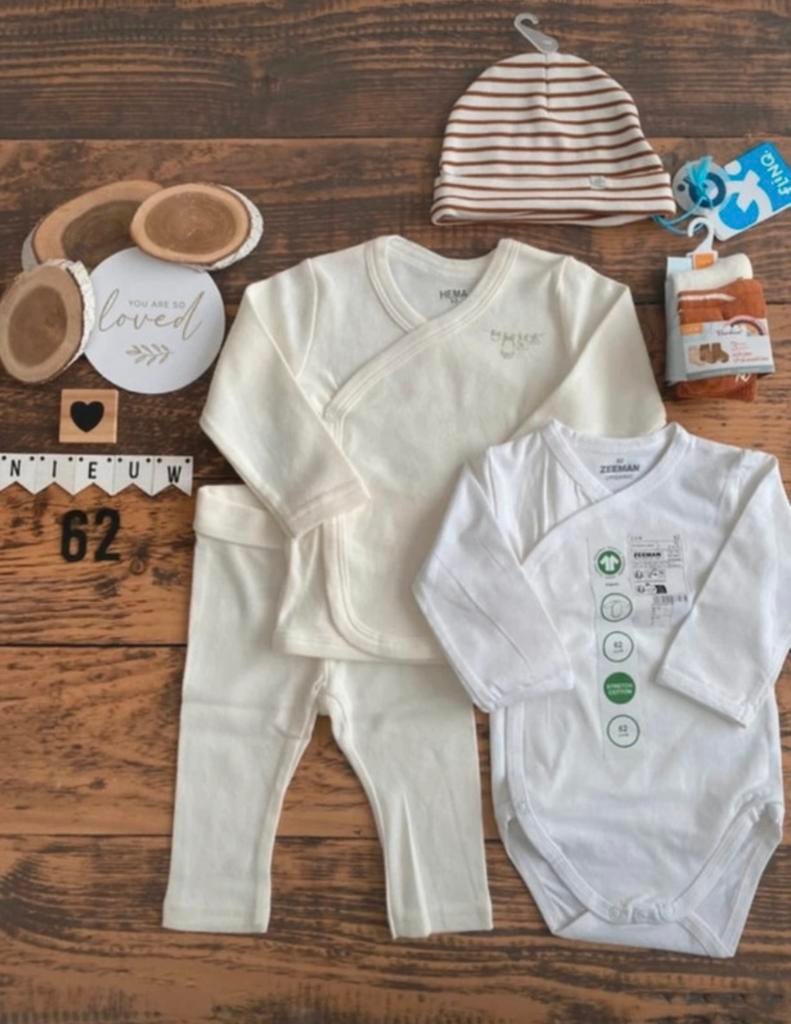 Baby unisex setje romper truitje broekje mutsje sokken 62, Ophalen of Verzenden, Nieuw, Jongetje of Meisje, Setje