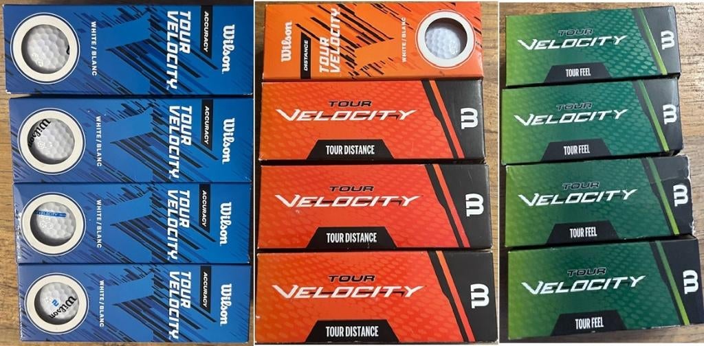 36 Golfballen Wilson Tour Velocity. Nieuw!, Sport en Fitness, Golf, Nieuw, Bal(len), Overige merken, Ophalen of Verzenden