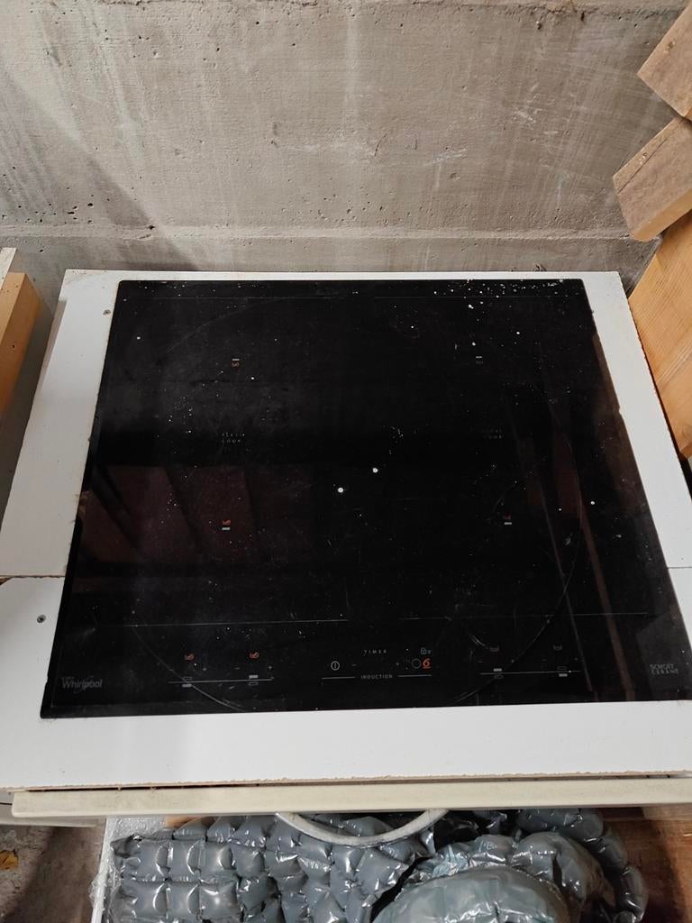 Whirlpool Schott Ceran Inductie Kookplaat, Ophalen, Gebruikt, 4 kookzones, Inbouw
