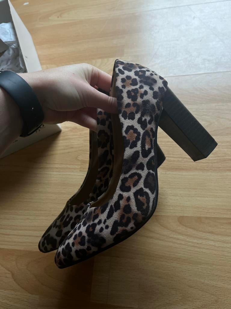 Pumps met luipaardprint, maat 36, Ophalen of Verzenden, Nieuw, Bruin, Pumps